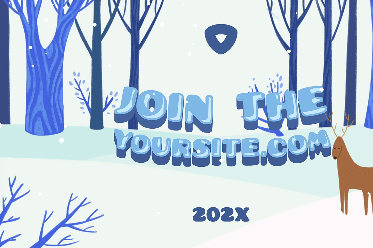 Winter Forest Logo | DaVinci Resolve, a Templates & Theme by FlashFXbox (Photo 1 of 2)