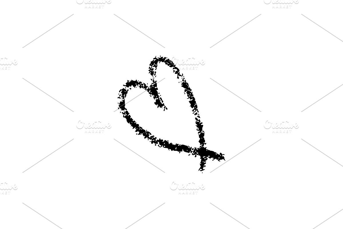 Crayon Doodle Hearts, an Object Graphic by Elena Pimukova (Photo 16 of 36)