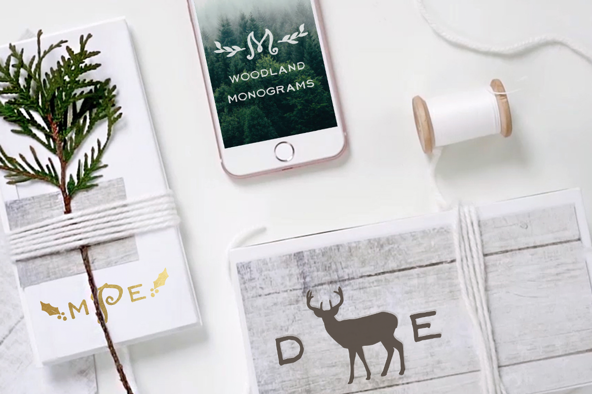 Woodland Monograms Font preview 5