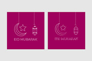 Eid Mubarak Greeting Card, a Decorative Illustration by Lakhan1998 (Thumbnail 6 of 6)