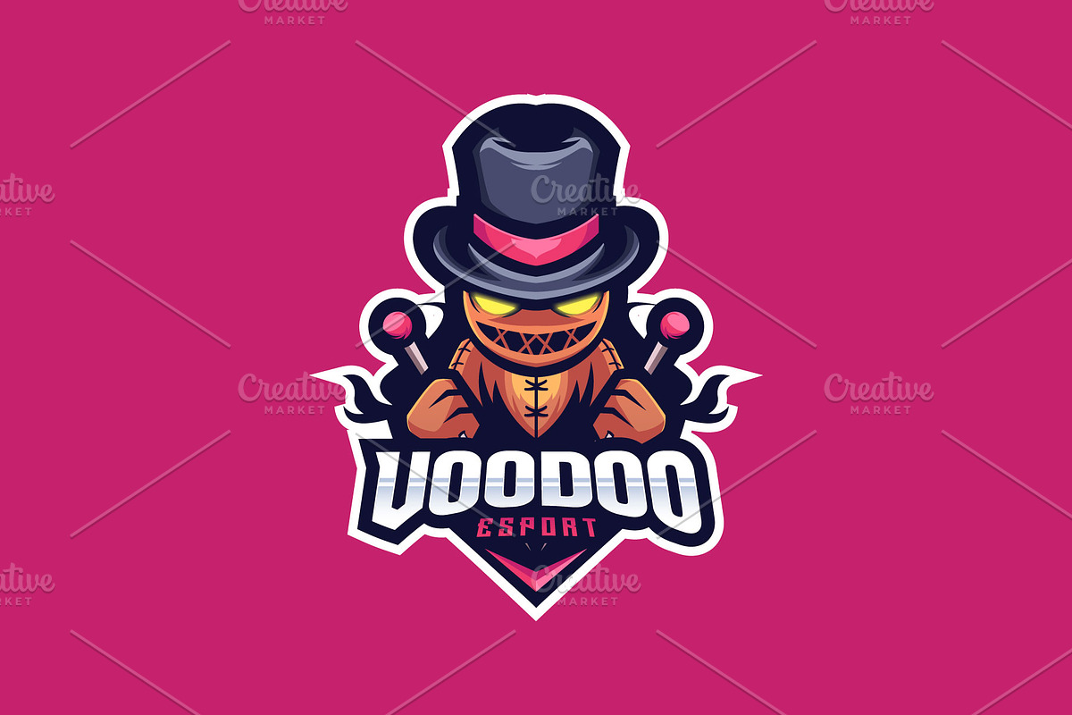Voodoo Mascot Esport Logo, a Branding & Logo Template by prps.std (Photo 2 of 3)