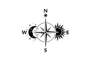 Celestial Compass SVG Bundle, an Illustration by Gaye Art (Thumbnail 2 of 31)