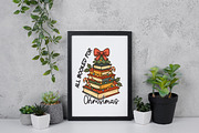 Christmas All Booked for Christmas, an Illustration by Daily.Designs (Thumbnail 5 of 5)