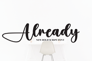 Already | Script Font, a Script Font by Scratchones (Thumbnail 1 of 8)