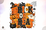 Trick or Treat Halloween PNG,Ghost, a Seasonal Illustration by Libby Wishes (Thumbnail 1 of 3)