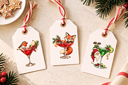 Whimsical Christmas Cocktail PNGs, a Decorative Illustration by Ink Gallery (Thumbnail 7 of 13)