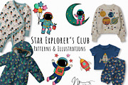 Star Explorers' Club Collection, a Pattern Graphic by Nora Gad (Thumbnail 1 of 38)