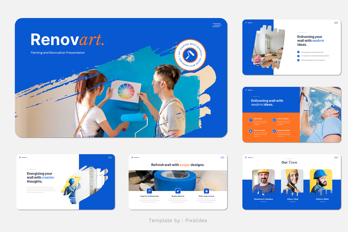 Painting & Renovation Keynote, a Presentation Template by Pixslides (Photo 2 of 6)