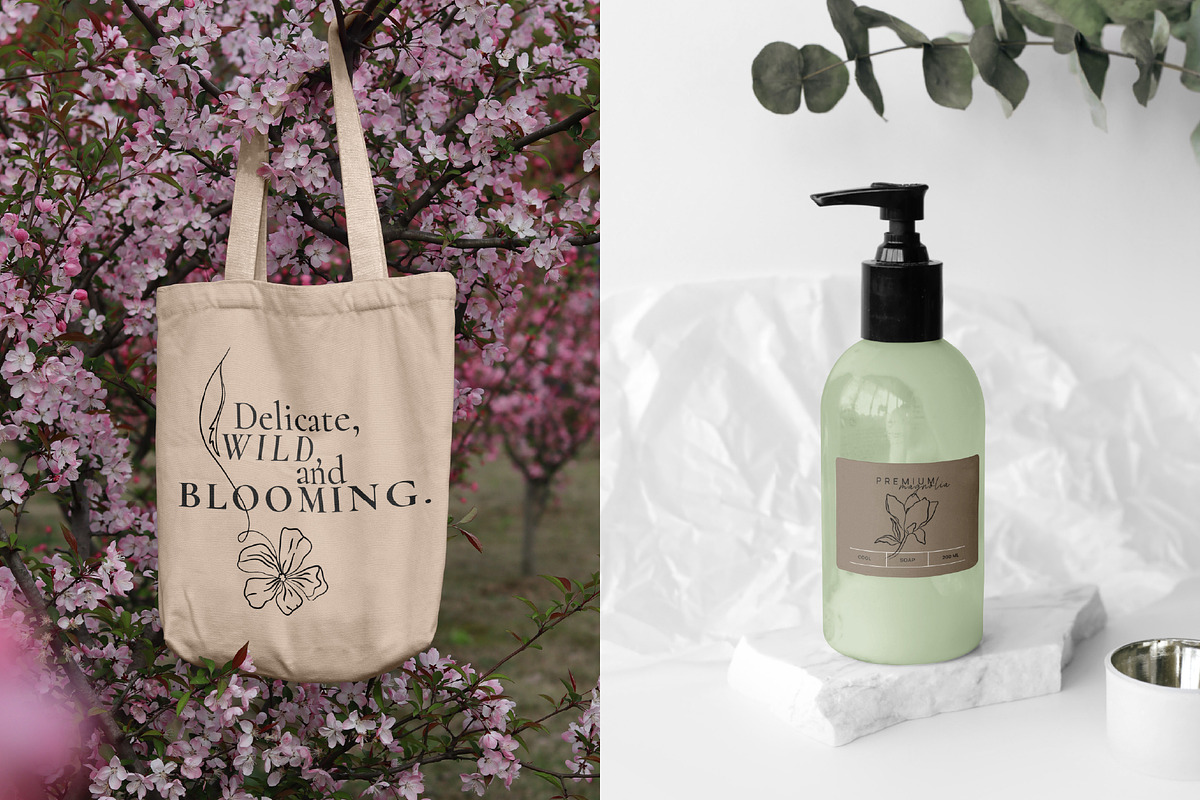 Minimalistic Spring Flowers Line Art, a Decorative Illustration by La Petite Line Art (Photo 10 of 12)
