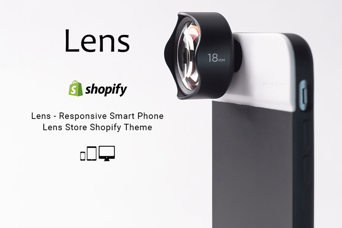 Lens Store Responsive Shopify Theme, a Shopify Template by ThemeTidy Shopify Agency (Photo 1 of 2)