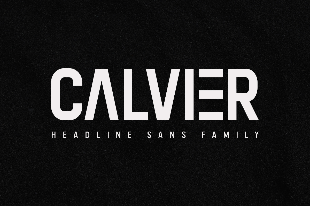 Calvier - Headline Sans Family, a Sans Serif Font by MLKWSN (Photo 19 of 19)