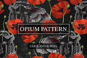 OPIUM PATTERN, a Pattern Graphic by ANAKOTO (Thumbnail 1 of 14)