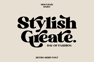 Mountain Daisy - Stylish Serif