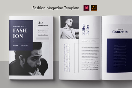 Magazine Layout | Fashion, a Magazine Template by Pixelpick