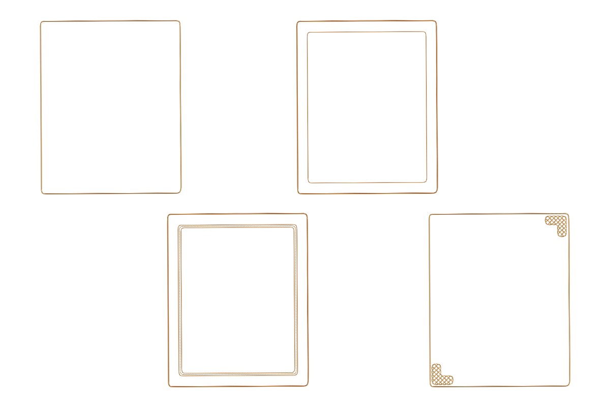 Ornate Gold Frames Clipart Bundle, an Object Graphic by 3PointsCreative (Photo 7 of 9)