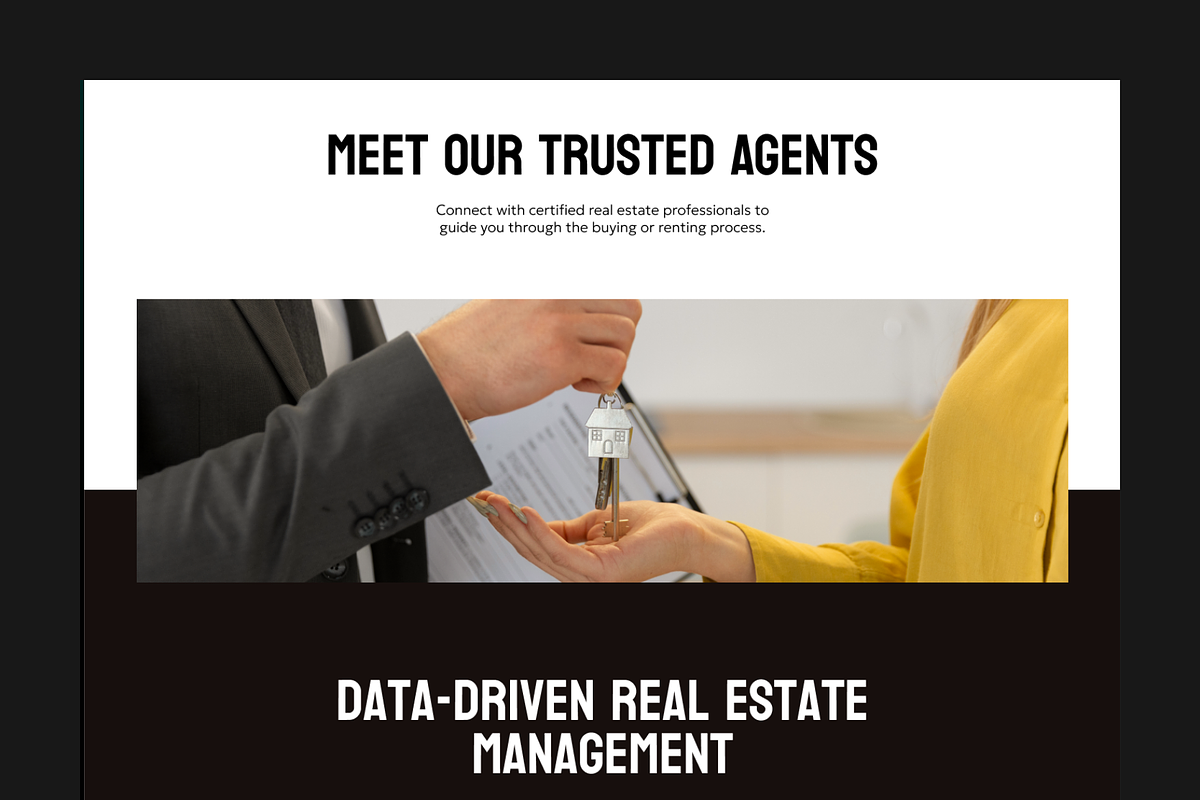 Figma Real Estate Landing Page, a Landing Page Template by Musara (Photo 2 of 5)