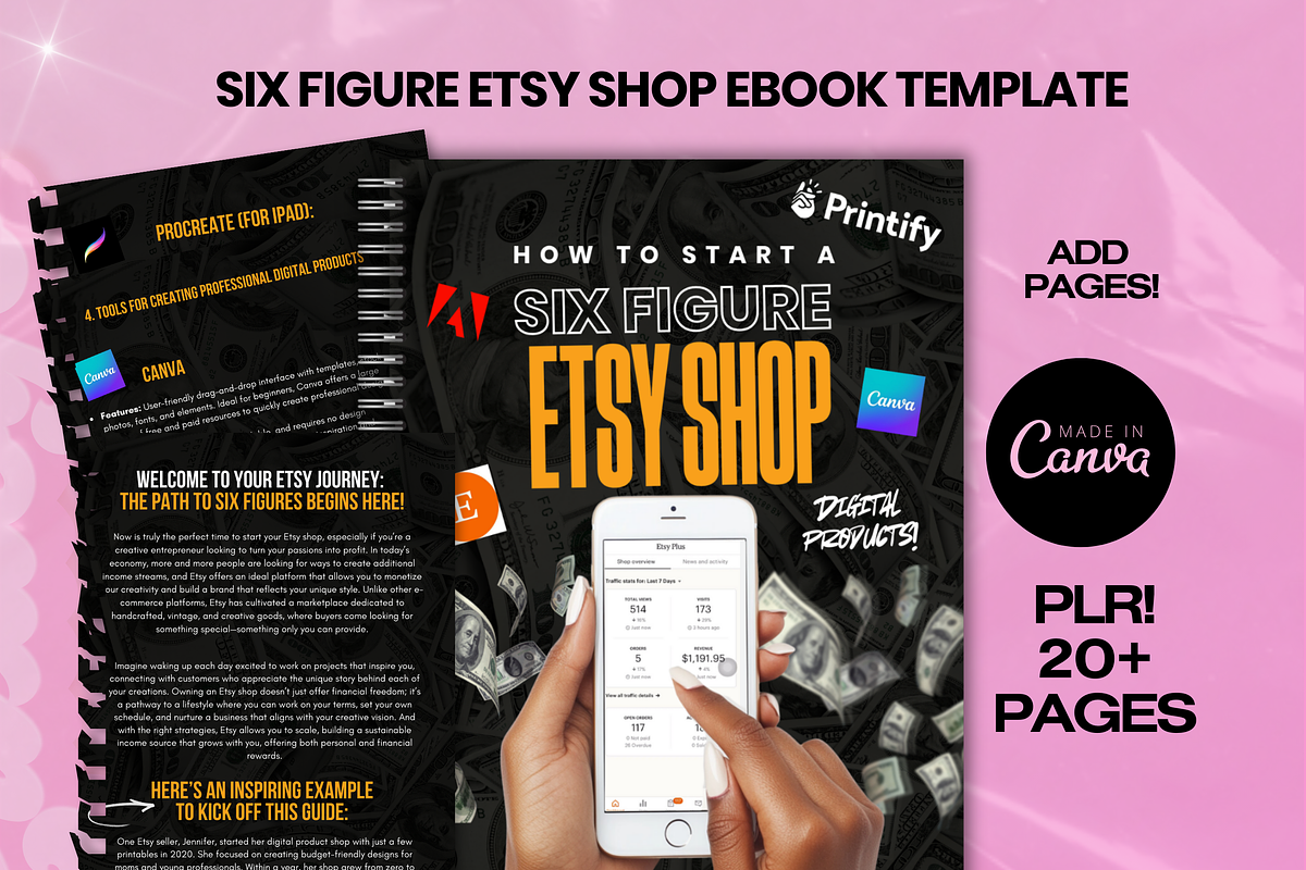 Start your Digital Store E-book MRR, a Marketing Template by Lux Logo Studios (Photo 1 of 5)