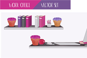 Work Office - Vector Set