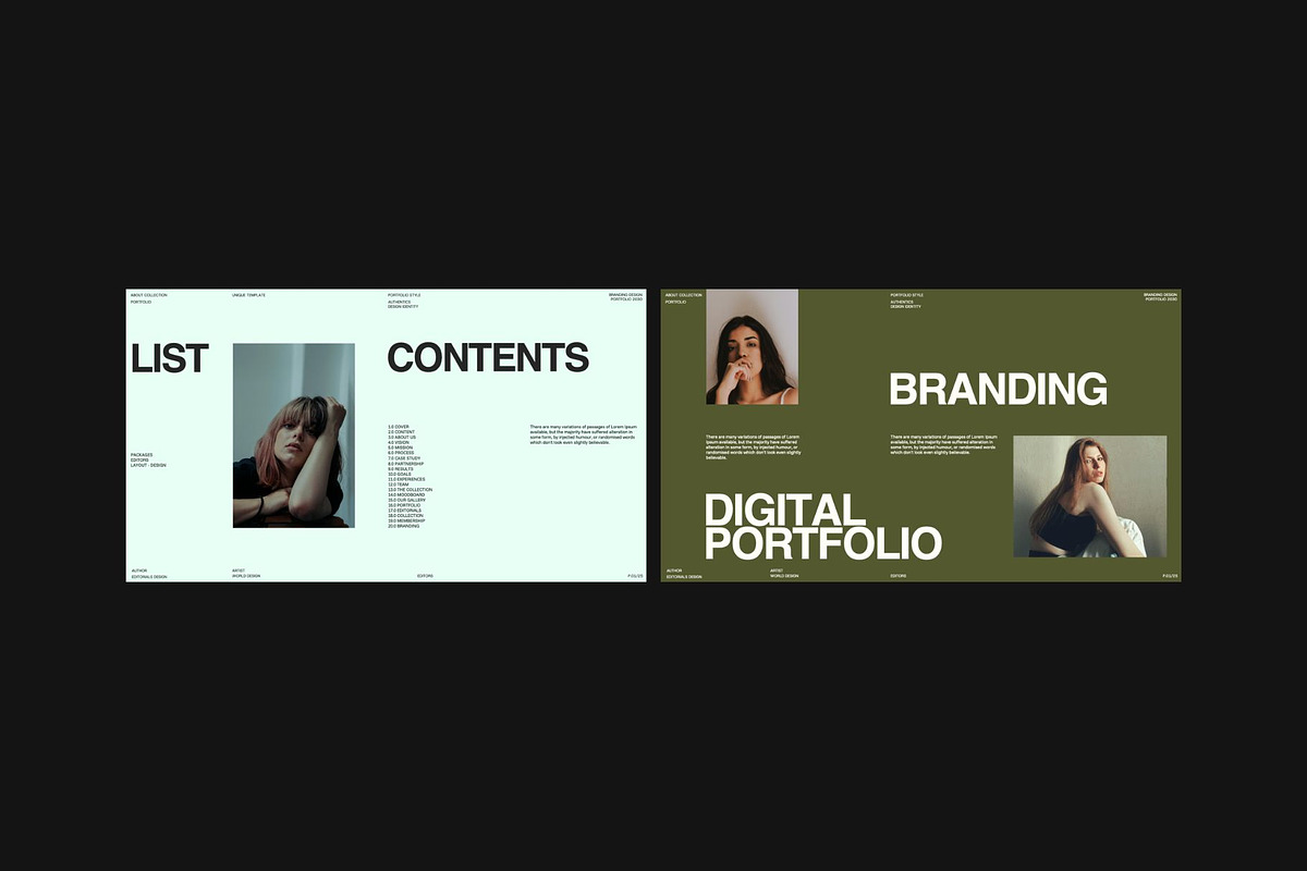 COLE Brand Portfolio Canva Template, a Presentation Template by Creatorism (Photo 3 of 9)