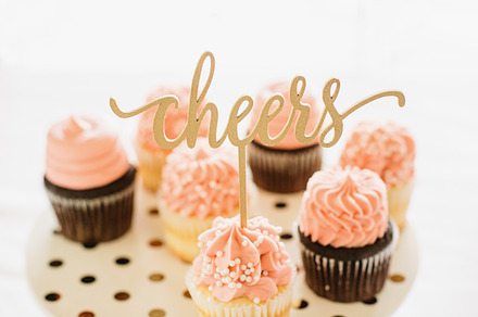 Pink Cupcake Cheers