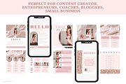 100 Rose Gold Ebook Template Canva, a Magazine Template by LushBury (Thumbnail 4 of 5)