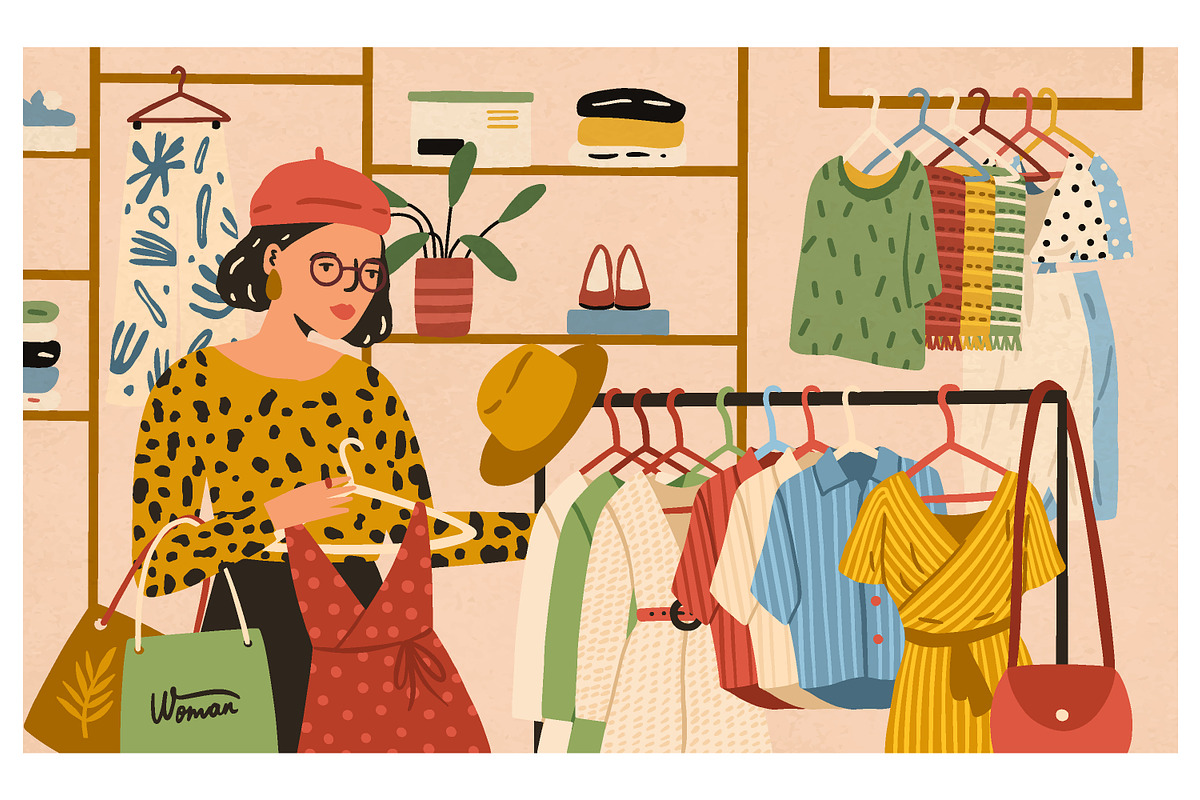 Woman shopping, a Person Illustration by Good Studio (Photo 1 of 2)