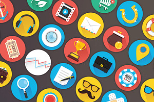 250 Flat Icons