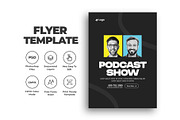 Podcast Talk Show Flyer Template, a Flyer Template by Saman Osama (Thumbnail 1 of 2)
