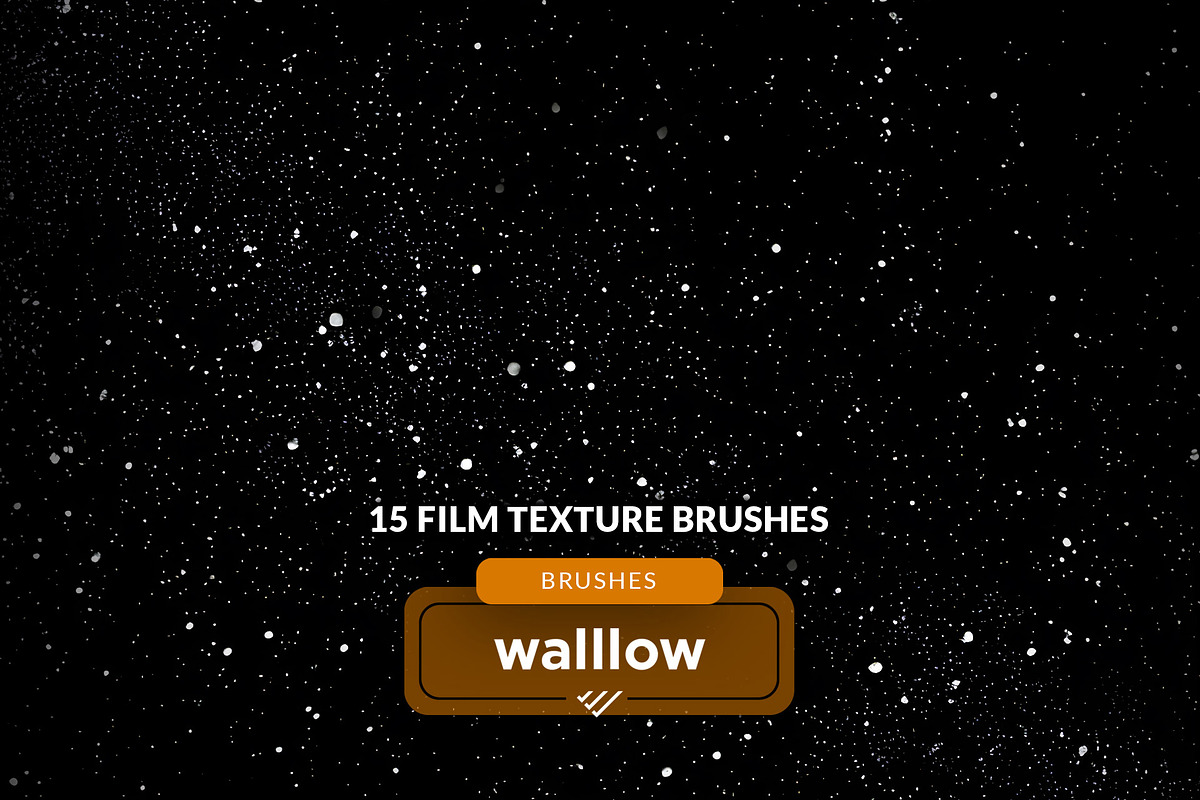 Film texture photoshop brushes, a Brush Add-On by Walllow Creatives (Photo 2 of 3)