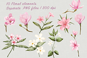 Adriatic Garden Watercolor Set, a Decorative Illustration by Aurella Art (Thumbnail 2 of 16)