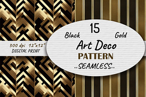 Gilded Gold Art Deco Papers