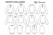 Women's Blouses, a Person Illustration by Art by Lin (Thumbnail 3 of 7)