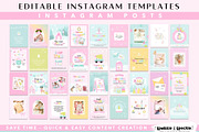 Pastel Christmas Instagram Templates, a Social Media Template by Sparkle & Speckle (Thumbnail 4 of 8)