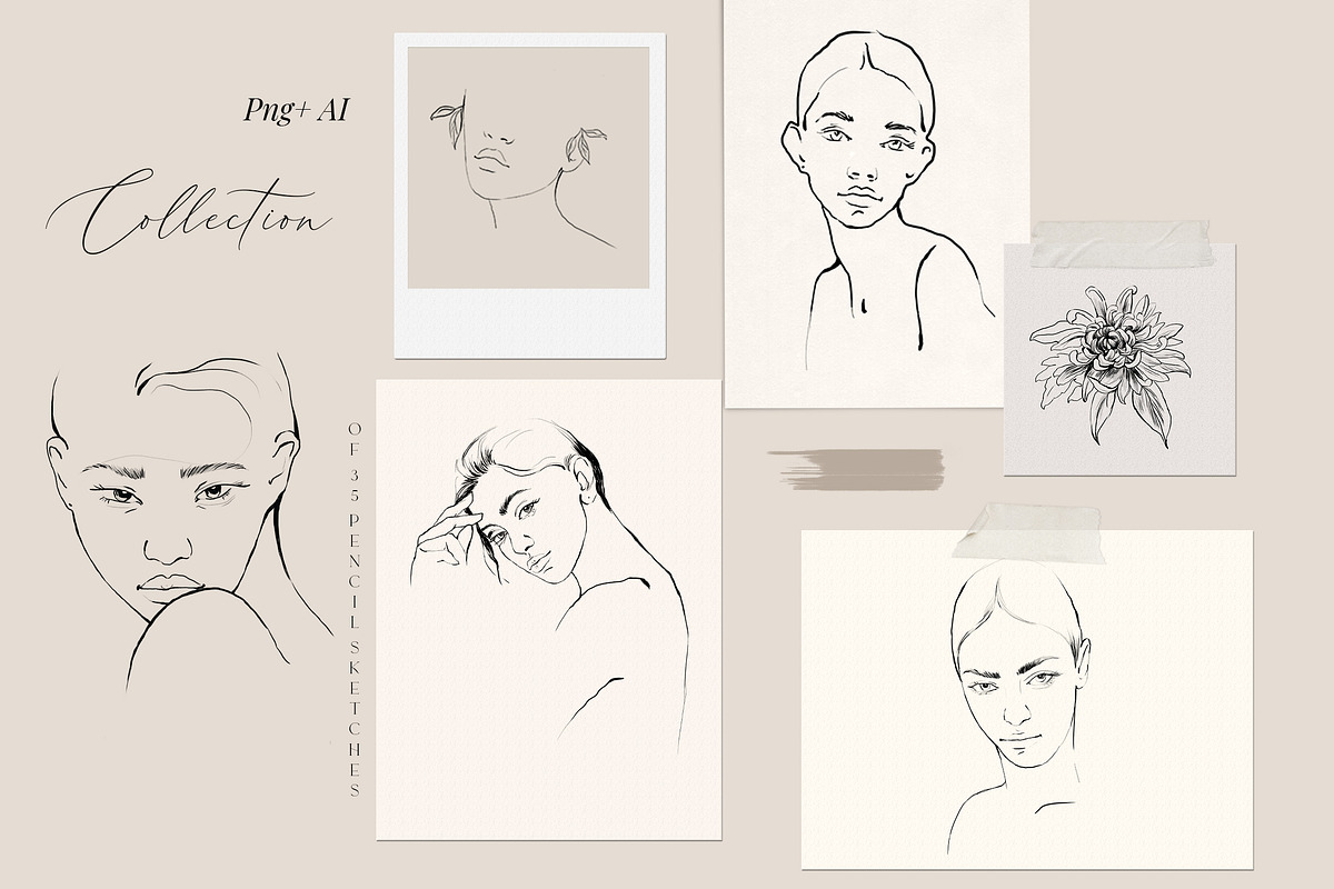 LINE IN ART-female collection, an Illustration by Natalia Tugova (Photo 7 of 15)