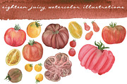 Watercolor Tomatoes, a Graphic by Instinct Design Co (Thumbnail 2 of 2)