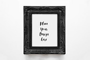 Black frame mockup vintage halloween, a Print Template by Leo Flo Mockups (Thumbnail 2 of 5)