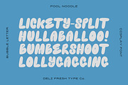 Pool Noodle: A Bubble Letter Font, a Handwritten Font by DeliFreshTypeCo. (Thumbnail 4 of 7)