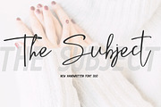 The Subject Font Duo + 8 Qoutes, a Script Font by Artstudio (Thumbnail 1 of 10)