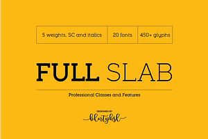 Full Slab, a Slab Serif Font by BULENT YUKSEL
