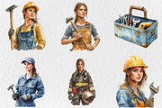 Labor Day Watercolor Clipart, a Seasonal Illustration by Rose Art (Thumbnail 4 of 4)