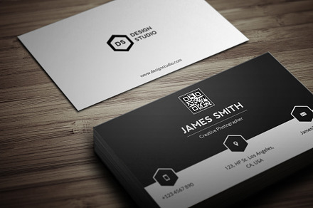 Black & White Minimal Business Card