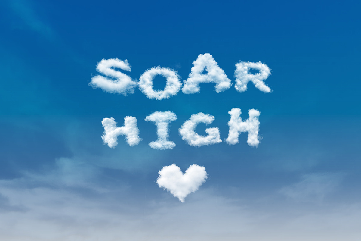 Cumulus Clouds Letters Overlays, a Symbol Font by PhotoSpirit (Photo 4 of 8)