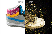 Gold Sprinkle Photoshop Action preview 6