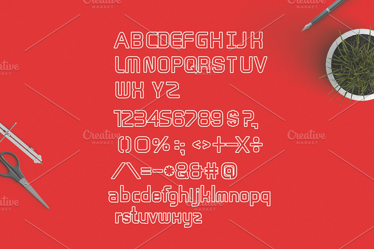 Lineway Font preview 2