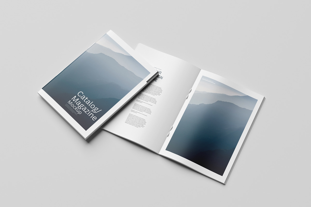 catalog/magazine mock-up, a Magazine Template by Graphic_world89 (Photo 2 of 7)