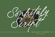 Sophitaly | Script Font, a Script Font by Lemonthe (Thumbnail 1 of 6)