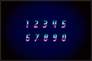 Vaporfuturism OTF Retro Wave Font, a Symbol Font by Ckybe's Corner (Thumbnail 4 of 10)