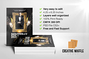 Birthday Bash Flyer Template, a Flyer Template by Creative Waffle (Thumbnail 4 of 5)