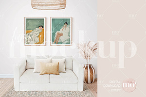 Set of 2 A3 Frames Mockup, a Product Mockup by MoMockups