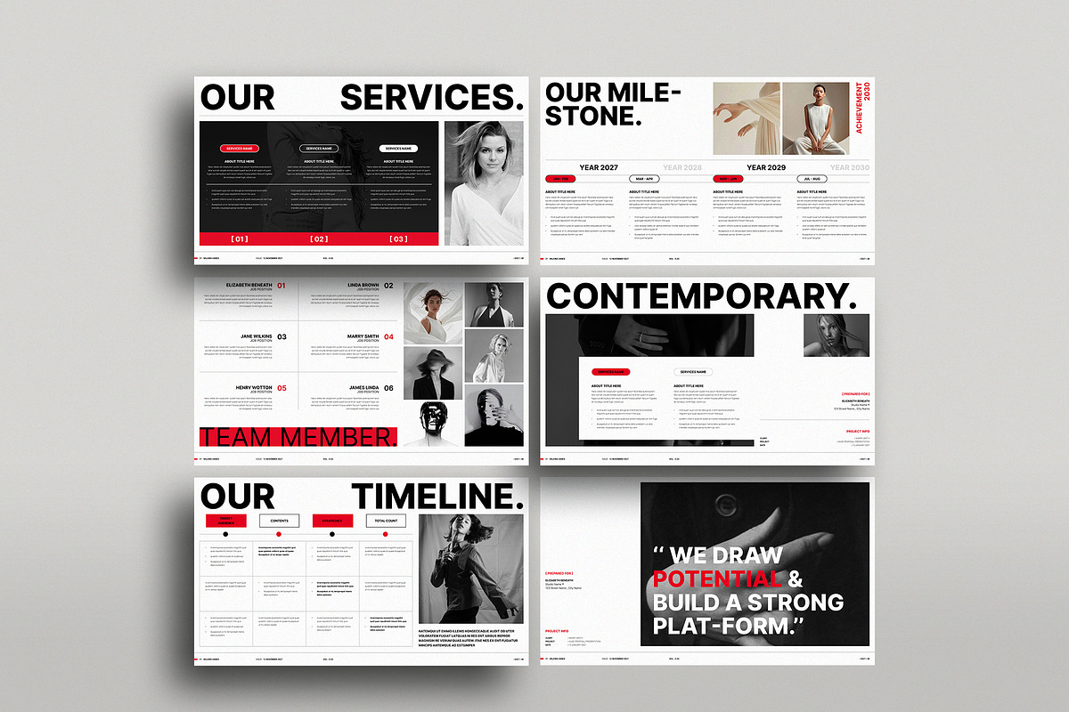 HUGE Proposal Template | CANVA, a Presentation Template by TemplateFolio-Shop (Photo 6 of 9)